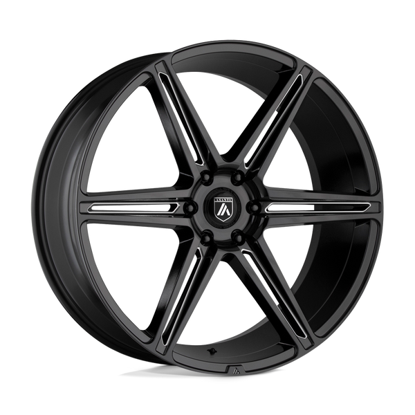 Asanti Black ABL-25 ALPHA 6 22X10 GLOSS BLACK MILLED 6X5.5 - ABL25-22106230BK