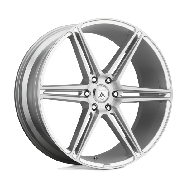 Asanti Black ABL-25 ALPHA 6 24X10 BRUSHED SILVER 6X5.5 - ABL25-24106230SL