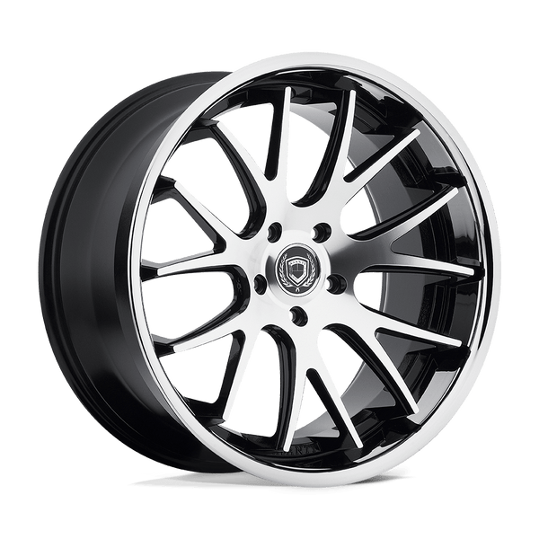 Asanti Black ABL-3 CASTOR 20X8.5 MACHINED FACE SS LIP 5X115 - ABL3-20851515MS