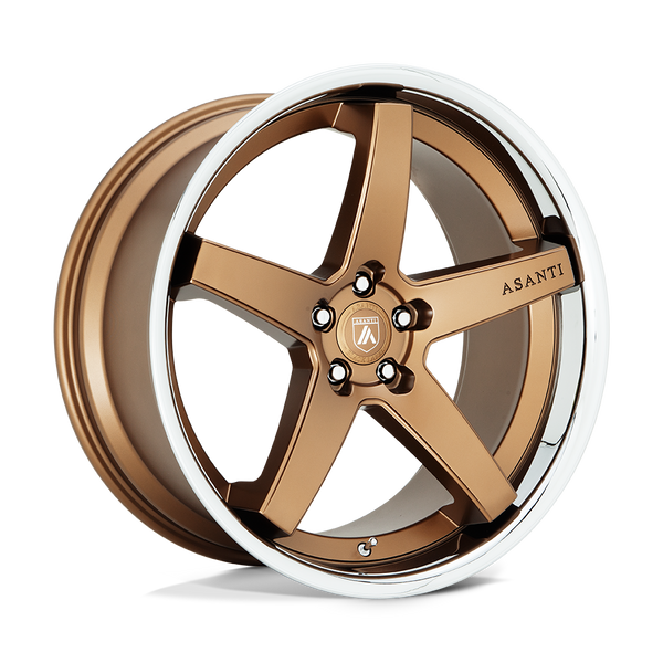 Asanti Black ABL31 REGAL 22X9 SATIN BRONZE WITH CHROME LIP 5X115 - ABL31-22901515BR