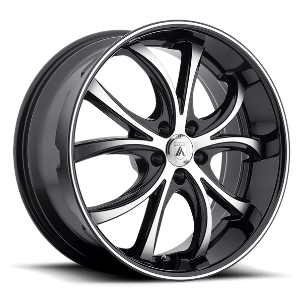 Asanti Black ABL-8 ELEKTRA 22X10 MACHINED FACE BLACK LIP BLANK - ABL8-22100015MB