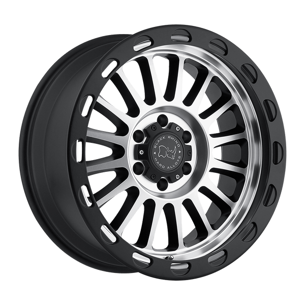 Black Rhino TAUPO 18X9 MATTE BLACK W/ MATTE MACHINED FACE 8X6.5 - 1890TAP-28165F22