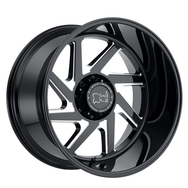 Black Rhino SWERVE 20X12 GLOSS BLACK W/ DOUBLE MILLED SPOKES 6X135 - 2012SWV-46135B87