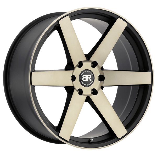 Black Rhino KAROO 20X9.5 MATTE BLACK W/ MACHINED FACE & DARK MATTE TINT 6X5.5 - 2095KAR156140F12
