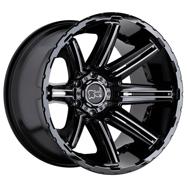 Black Rhino RAMPAGE 20X9.5 GLOSS BLACK 6X5.5 - 2095RPG-86140R12