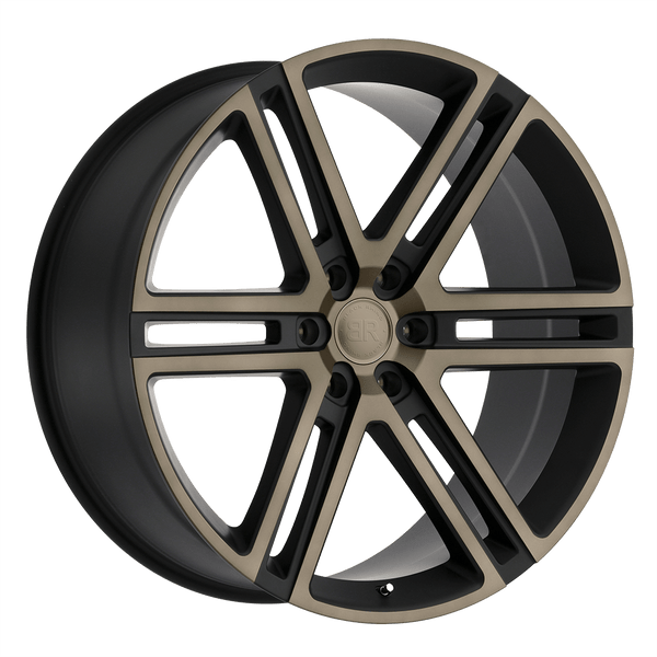 Black Rhino TIMBVATI 20X9.5 MATTE BLACK W/ MACHINED FACE & DARK MATTE TINT 6X135 - 2095TBV306135M87