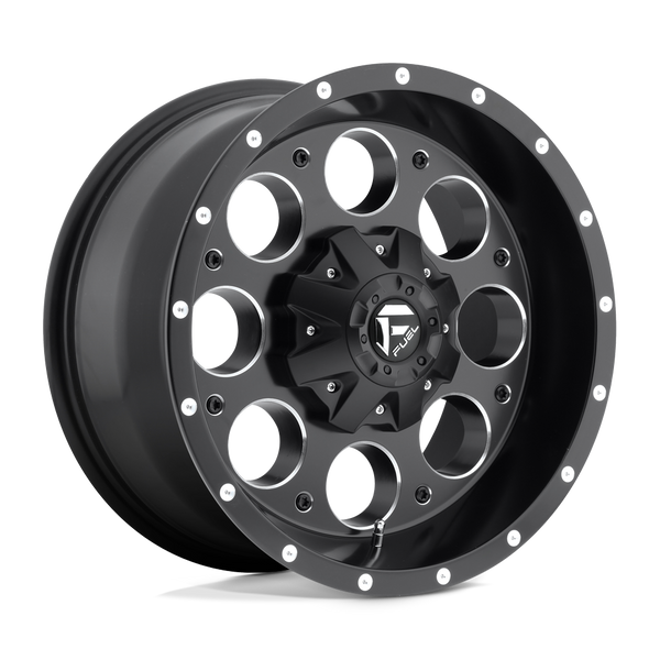 Fuel 1PC D525 REVOLVER 15X10 MATTE BLACK MILLED 5X4.75/5.0 - D52515000837