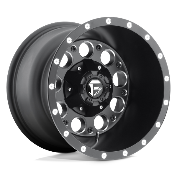 Fuel 1PC D525 REVOLVER 15X10 MATTE BLACK MILLED 6X5.5 - D52515008337