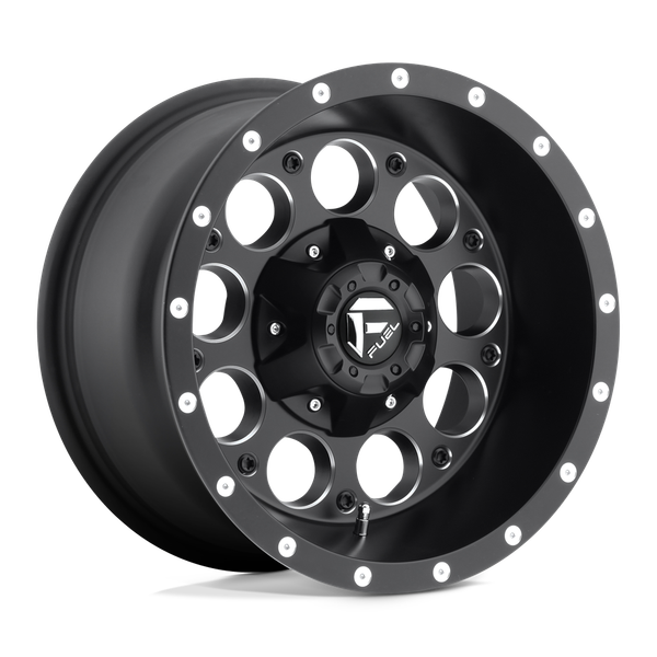 Fuel 1PC D525 REVOLVER 15X8 MATTE BLACK MILLED 6X5.5 - D52515808337
