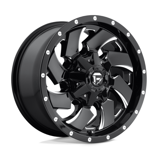 Fuel 1PC D574 CLEAVER 18X9 GLOSS BLACK MILLED 6X135/5.5 - D57418909857