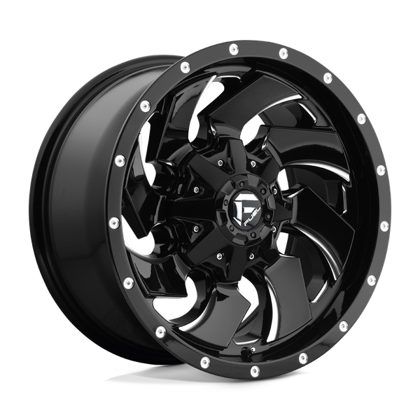 Fuel 1PC D574 CLEAVER 20X8.25 GLOSS BLACK MILLED 8X170 - D57420821725