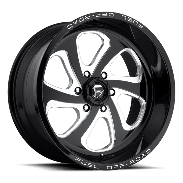 Fuel 1PC D587 FLOW 22X10 GLOSS BLACK MILLED 6X5.5 - D58722008347
