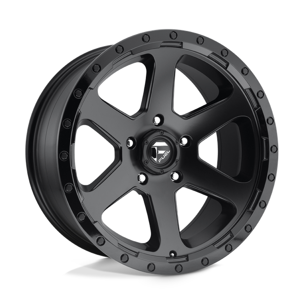 Fuel 1PC D589 RIPPER 18X9 MATTE BLACK GLOSS BLACK LIP 6X5.5 - D58918908357