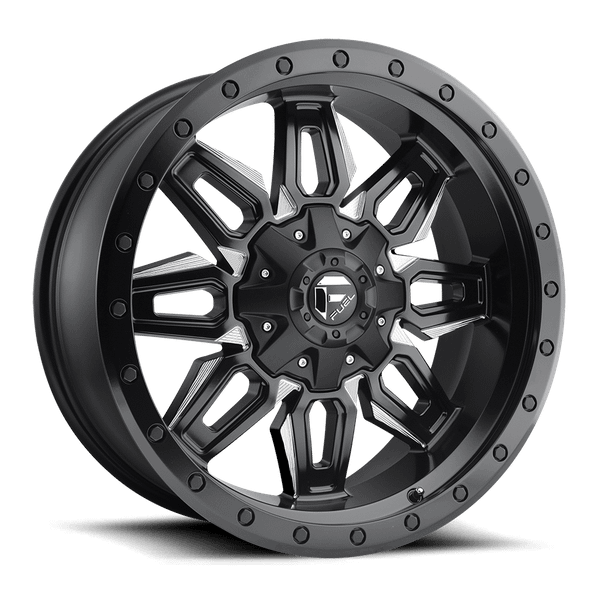 Fuel 1PC D591 NEUTRON 20X9 MATTE BLACK MILLED 5X5.5/150 - D59120907050