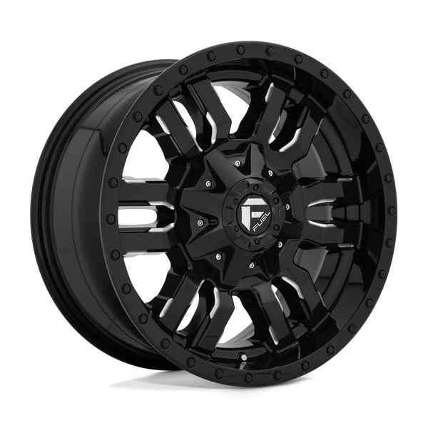 Fuel 1PC D595 SLEDGE 18X9 GLOSS BLACK MILLED 8X170 - D59518901757 Fuel 1PC D595 SLEDGE 18X9 GLOSS BLACK MILLED 8X170 - D59518901757