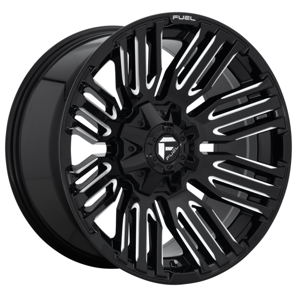 Fuel 1PC D649 SCHISM 20X10 GLOSS BLACK MILLED 8X6.5 - D64920008247 Fuel 1PC D649 SCHISM 20X10 GLOSS BLACK MILLED 8X6.5 - D64920008247