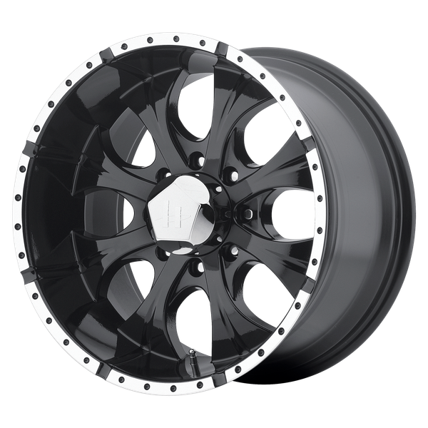 Helo HE791 MAXX 16X8 GLOSS BLACK MACHINED 8X6.5 - HE7916880300
