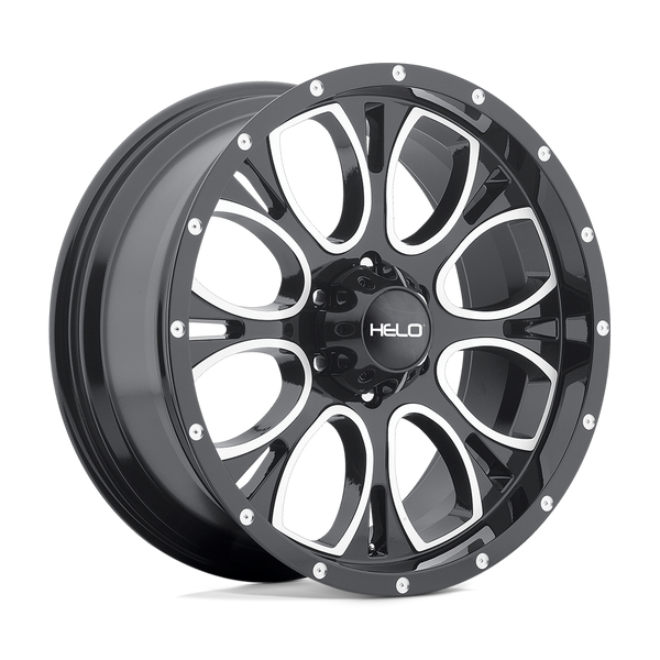 Helo HE879 20X9 GLOSS BLACK MACHINED 6X5.5 - HE87929068318