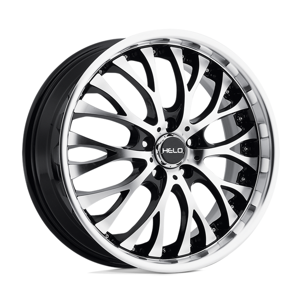 Helo HE890 20X10 GLOSS BLACK MACHINED FACE 5X115 - HE89021015320 Helo HE890 20X10 GLOSS BLACK MACHINED FACE 5X115 - HE89021015320