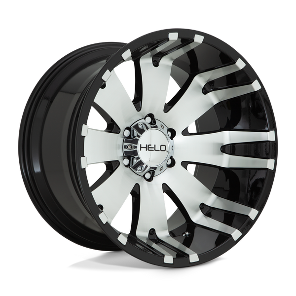 Helo HE917 20X9 GLOSS BLACK MACHINED 8X180 - HE91729088500 Helo HE917 20X9 GLOSS BLACK MACHINED 8X180 - HE91729088500