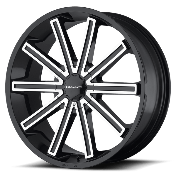 KMC KM681 NERVE 22X9 GLOSS BLACK MACHINED 6X132/5.5 - KM68122971338 KMC KM681 NERVE 22X9 GLOSS BLACK MACHINED 6X132/5.5 - KM68122971338
