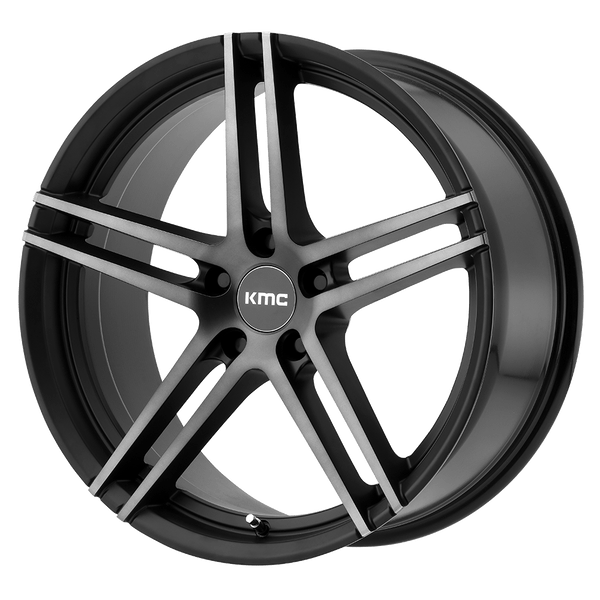 KMC KM703 MONOPHONIC 19X8.5 SATIN BLACK TITANIUM BLACK FACE 5X120 - KM70398552535 KMC KM703 MONOPHONIC 19X8.5 SATIN BLACK TITANIUM BLACK FACE 5X120 - KM70398552535