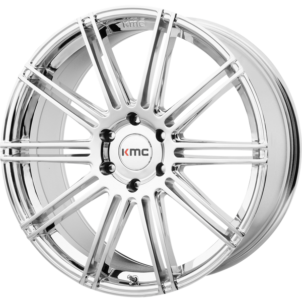 KMC KM707 CHANNEL 24X9.5 CHROME 6X135 - KM70724963230