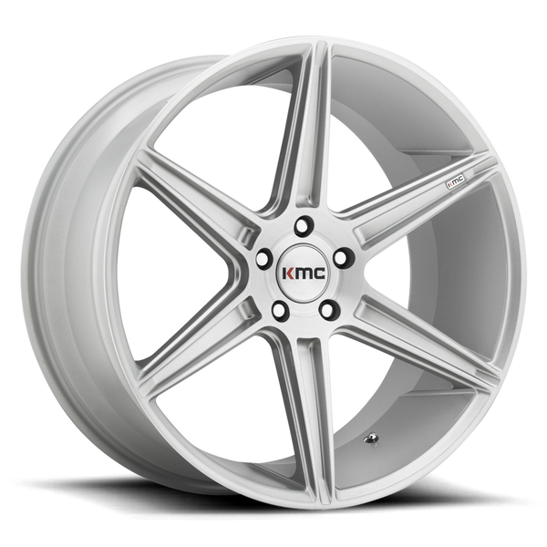 KMC KM711 PRISM 20X10.5 BRUSHED SILVER 5X120 - KM71120552435 KMC KM711 PRISM 20X10.5 BRUSHED SILVER 5X120 - KM71120552435