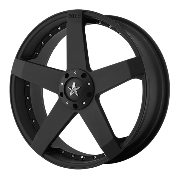 KMC KM775 ROCKSTAR CAR 20X8 MATTE BLACK BLANK - KM77528000742