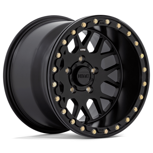 KMC Powersports KS235 GRENADE BEADLOCK 15X10 SATIN BLACK 4X137 - KS23551048700 KMC Powersports KS235 GRENADE BEADLOCK 15X10 SATIN BLACK 4X137 - KS23551048700