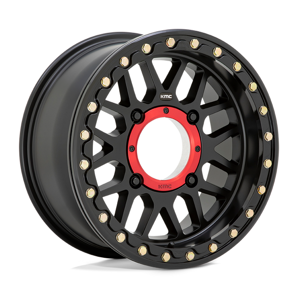 KMC Powersports KS235 GRENADE BEADLOCK 15X7 SATIN BLACK 4X137 - KS23557048710 KMC Powersports KS235 GRENADE BEADLOCK 15X7 SATIN BLACK 4X137 - KS23557048710