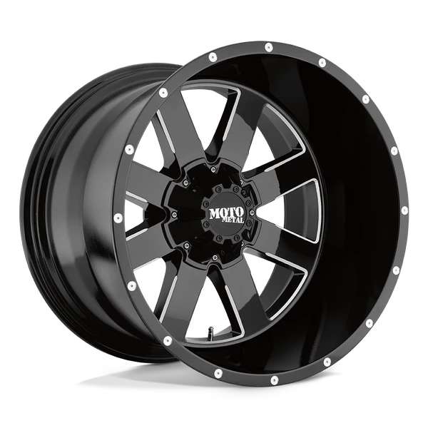 Moto Metal MO962 18X9 GLOSS BLACK MILLED 5X4.5/5.0 - MO96289054300