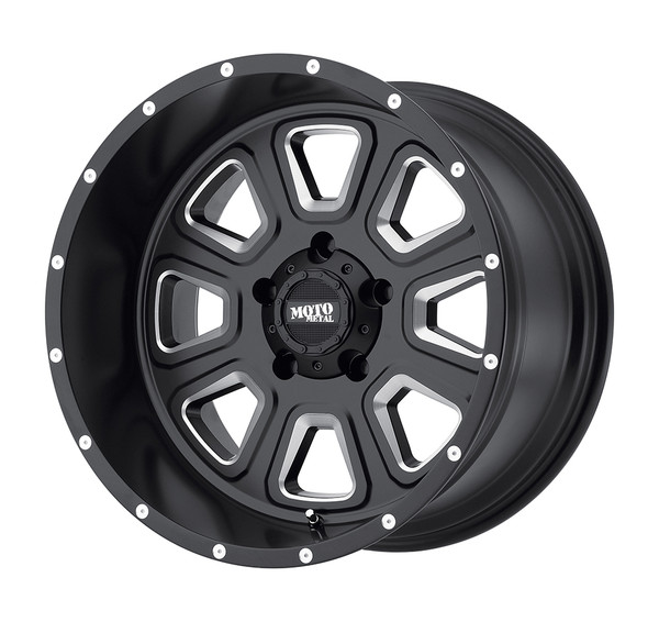 Moto Metal MO972 20X10 SATIN BLACK MILLED 6X5.5 - MO97221068324N