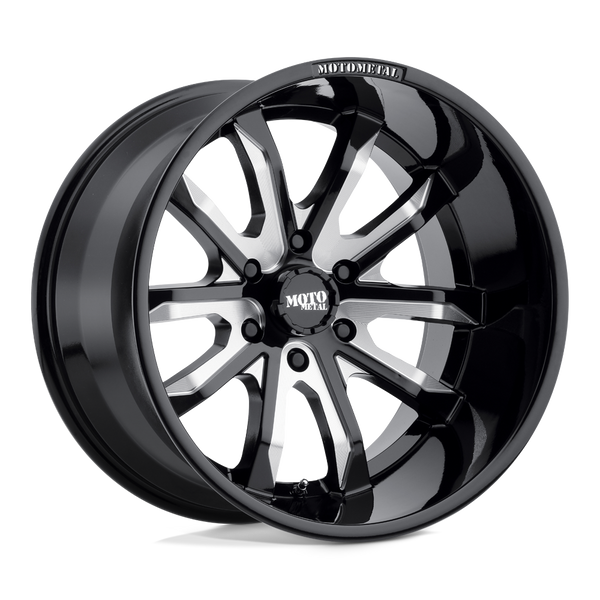 Moto Metal MO983 DAGGER 20X10 GLOSS BLACK MILLED 5X5.0 - MO98321050318N
