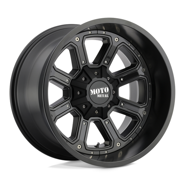 Moto Metal MO984 SHIFT 20X10 MATTE BLACK GLOSS BLACK INSERTS 8X6.5 - MO98421080724N