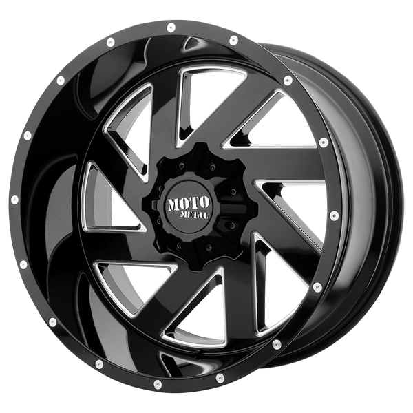Moto Metal MO988 MELEE 20X9 GLOSS BLACK MILLED 8X170 - MO98829087300