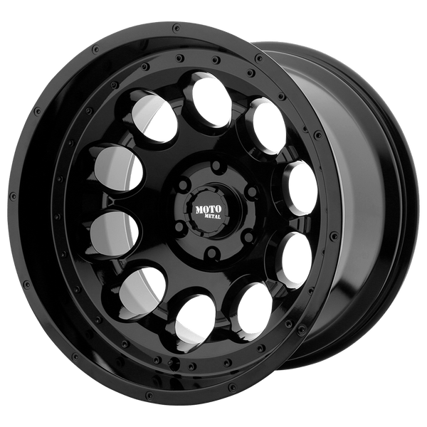 Moto Metal MO990 ROTARY 17X9 GLOSS BLACK 6X5.5 - MO99079068312N