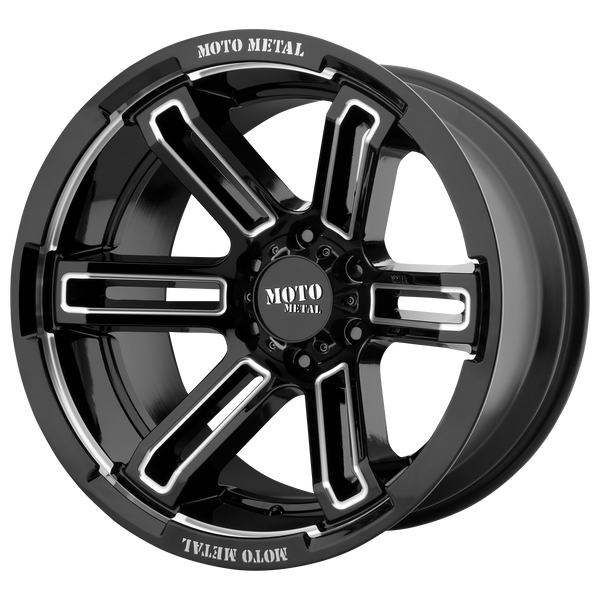 Moto Metal MO991 RUKUS 20X9 GLOSS BLACK MILLED 5X5.0 - MO99129050300
