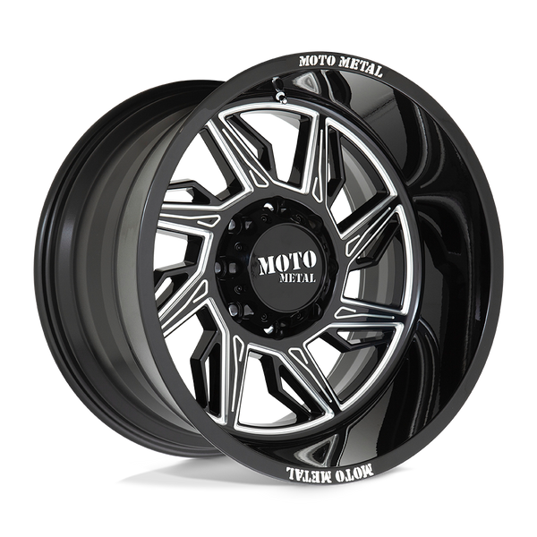 Moto Metal MO997 HURRICANE 20X10 GLOSS BLACK MILLED - RIGHT DIRECTIONAL 8X180 - MO99721088318NR