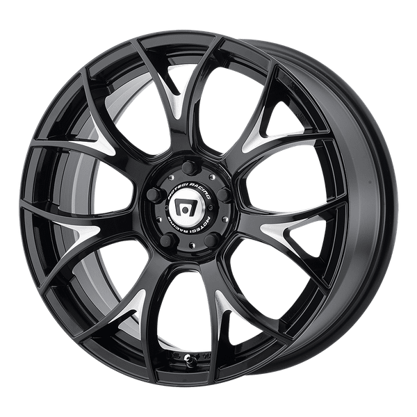 Motegi MR126 19X9.5 GLOSS BLACK WITH MILLED ACCENTS BLANK - MR12699500340