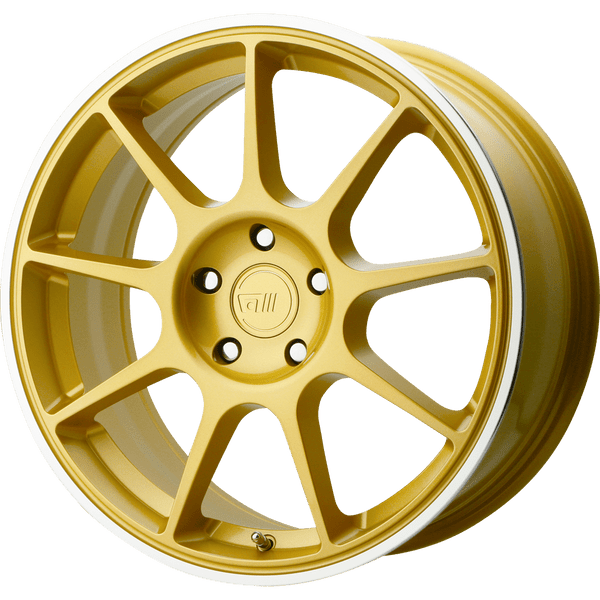 Motegi MR138 19X8.5 GOLD MACHINED LIP 5X112 - MR13898557645