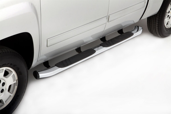 Lund 228587 Universal Chrome 5 Inch Oval Nerf Bars, 87 In.; Bracket Kit Sold Separately-228587
