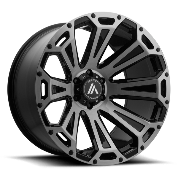 Asanti Off Road AB813 CLEAVER 22X12 BLACK-BRUSHED 8X180 - AB813-221288BB40N
