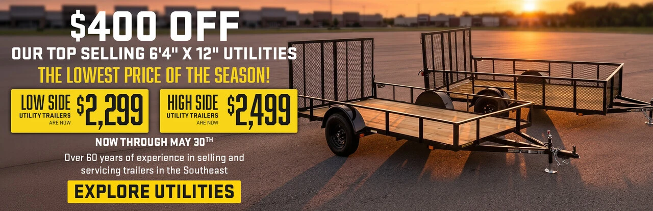 $200 OFF 5' WIDE Utility Trailer