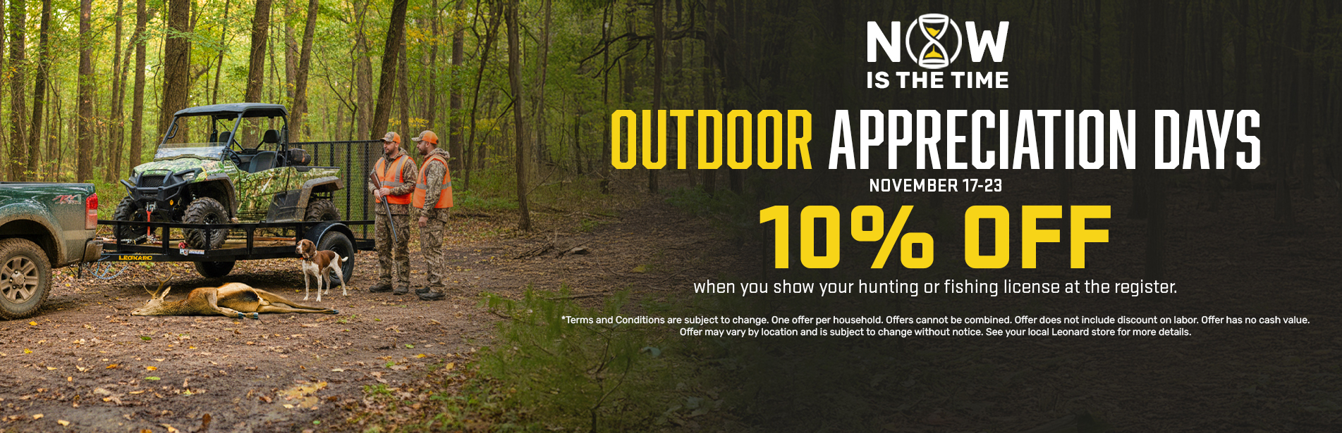 Outdoor Appreciation Days 10 Percent Off