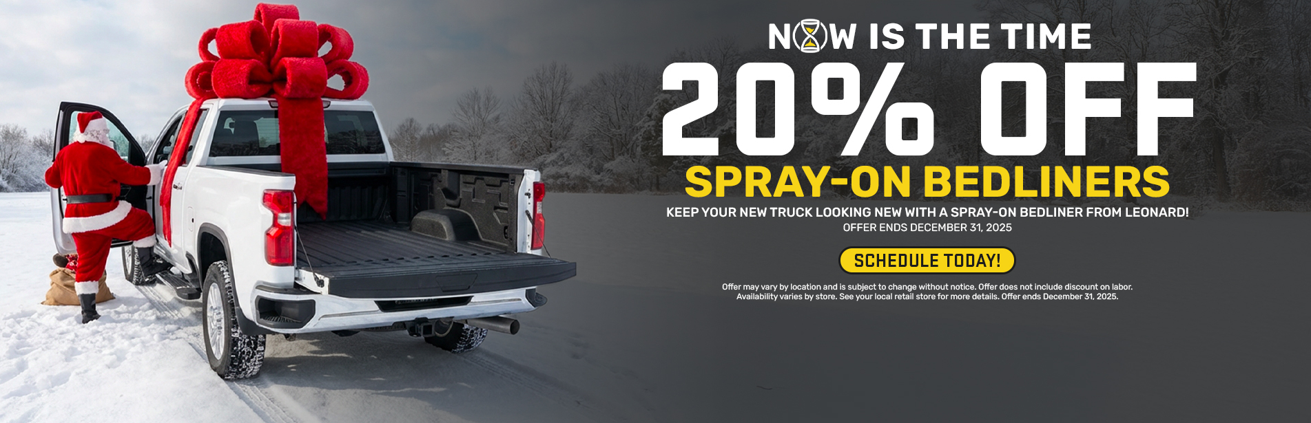 Save 20% on Spray-On Bedliners!