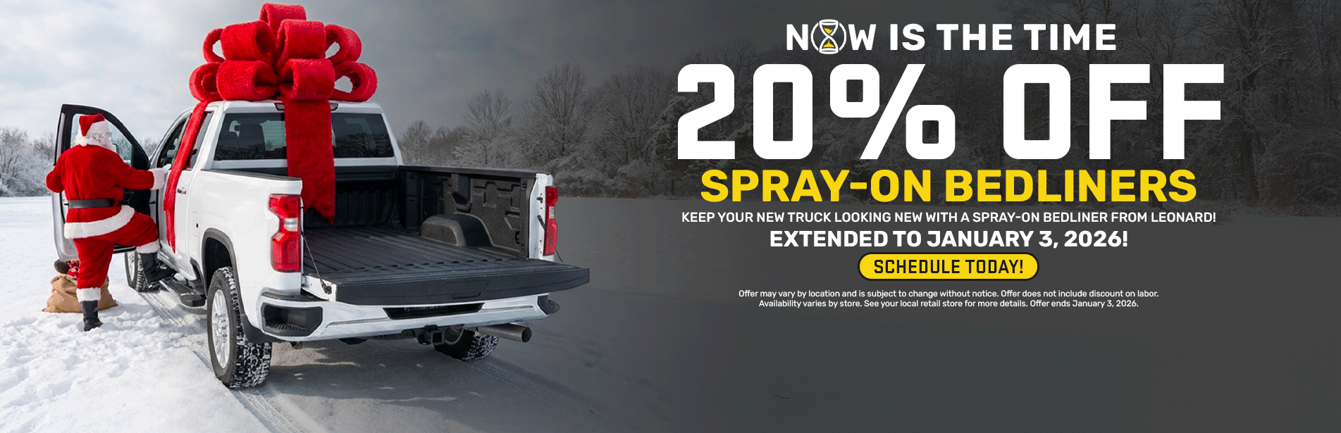 Save 20% on Spray-On Bedliners!