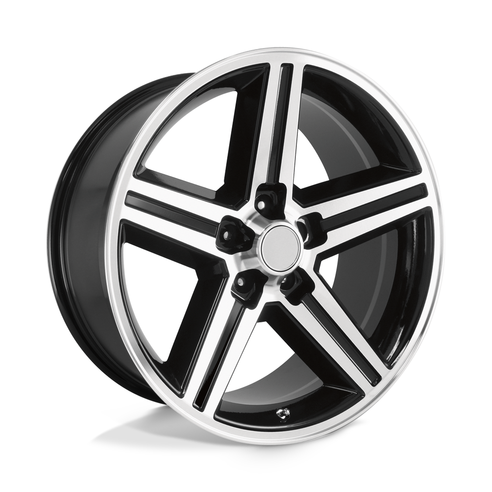 Performance Replicas PR148 16X8 GLOSS BLACK MACHINED 5X4.75 - 148B-68610