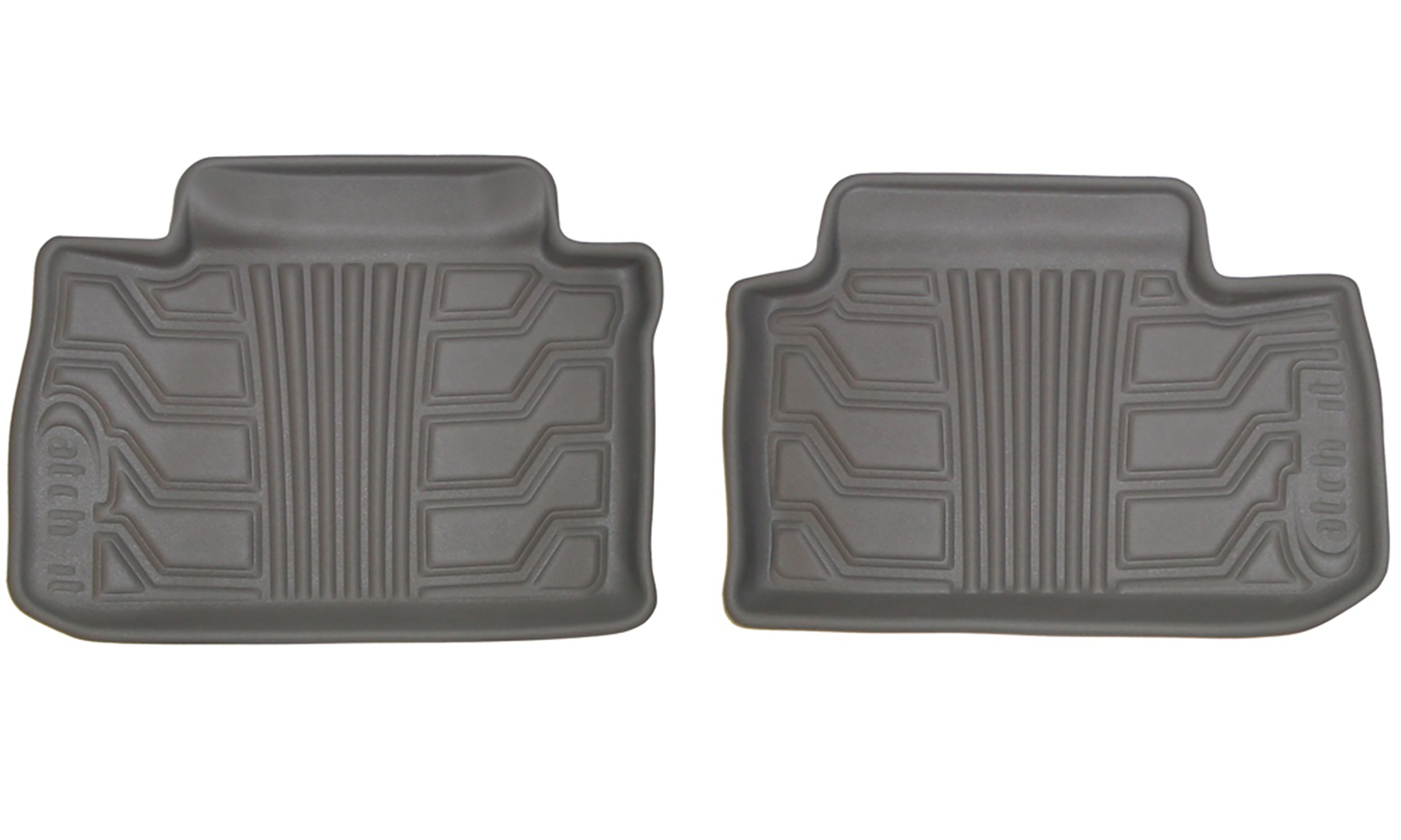 Lund 383071-G Catch-It Vinyl Floor Mat - Rear, Grey-383071-G