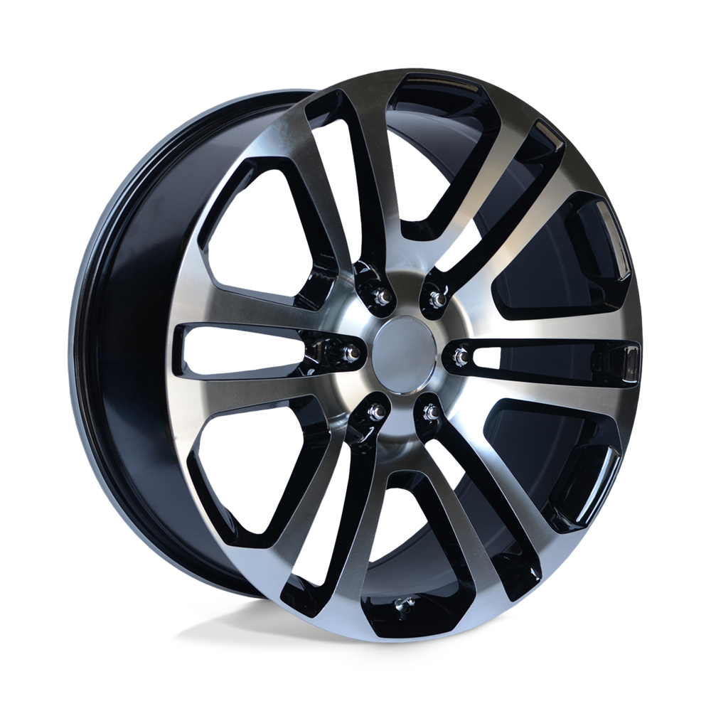 Performance Replicas PR158 22X9 GLOSS BLACK WITH MACHINED FACE 6X5.5 - 158BM-2295824